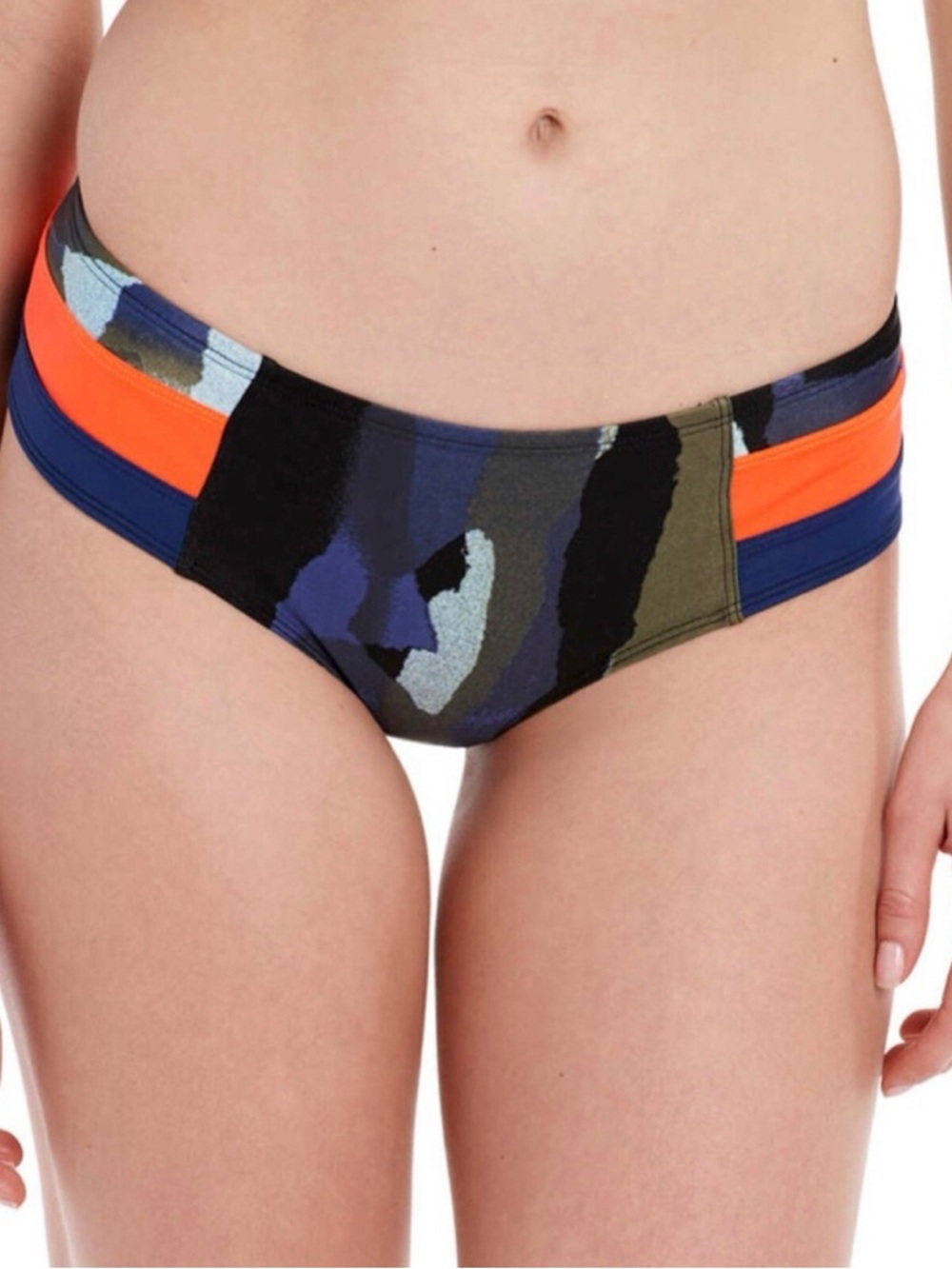 Lole Dauphinee bikini Sporty  Set in Navy, Olive & Red Accents - Picture 2 of 9